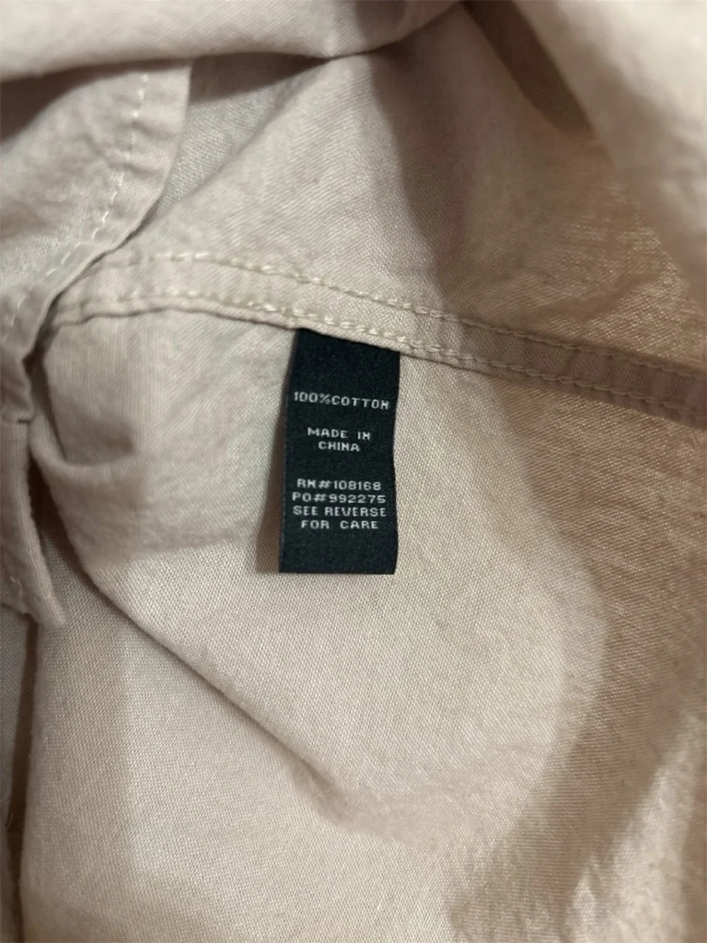 RSQ Short Sleeve Button-Down Shirt in Beige